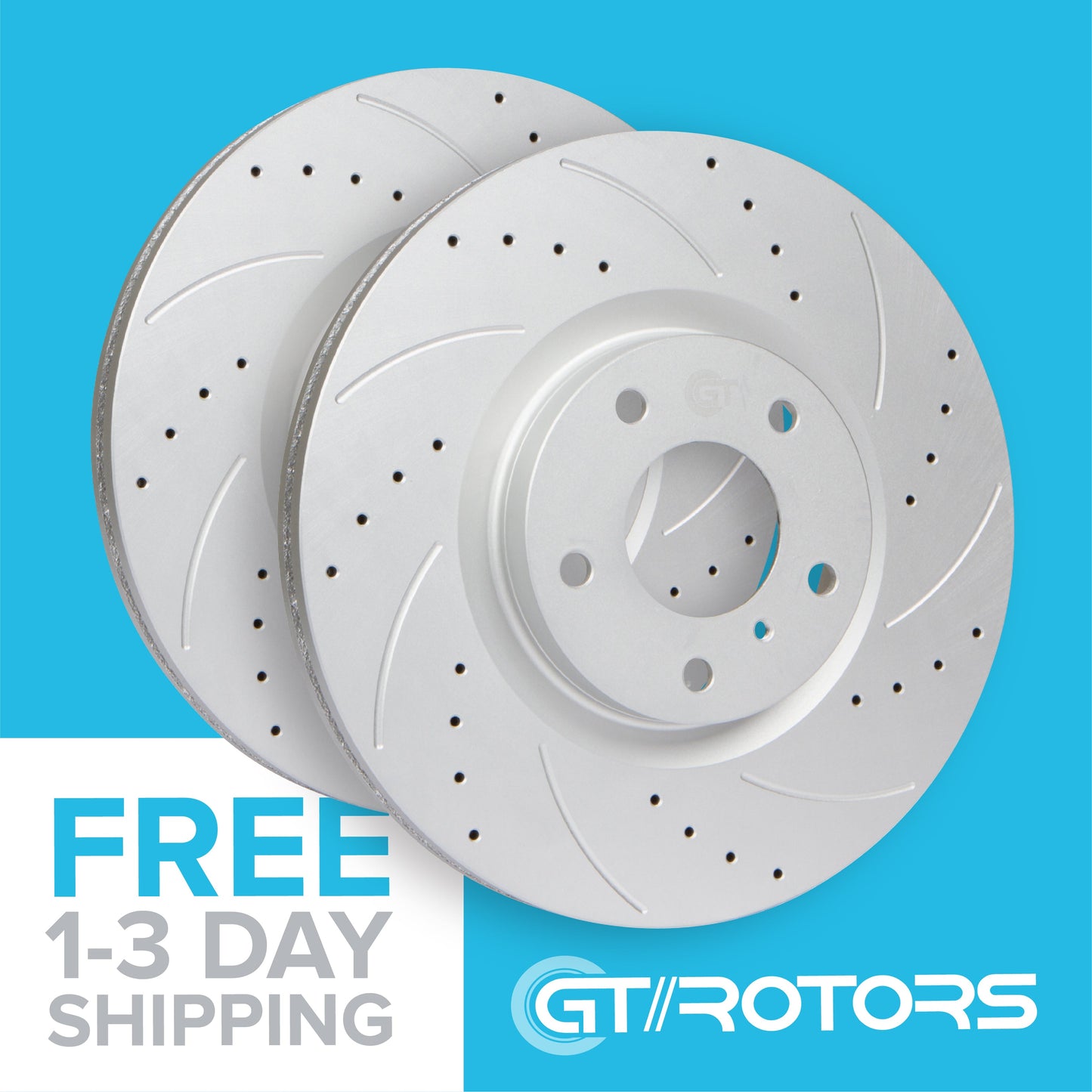 Ford Mustang GT 2005 - 2010 Disc Brake Rotors & Ceramic Brake Pads