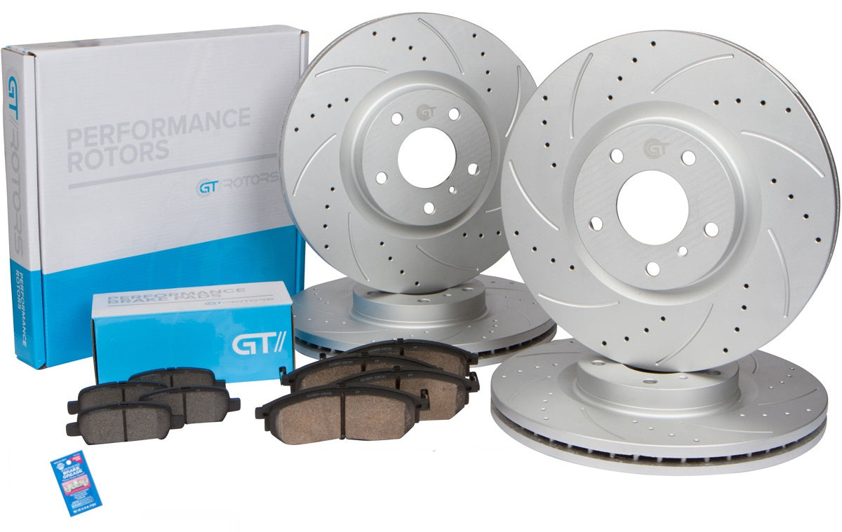 Ford Mustang GT 2005 - 2010 Disc Brake Rotors & Ceramic Brake Pads