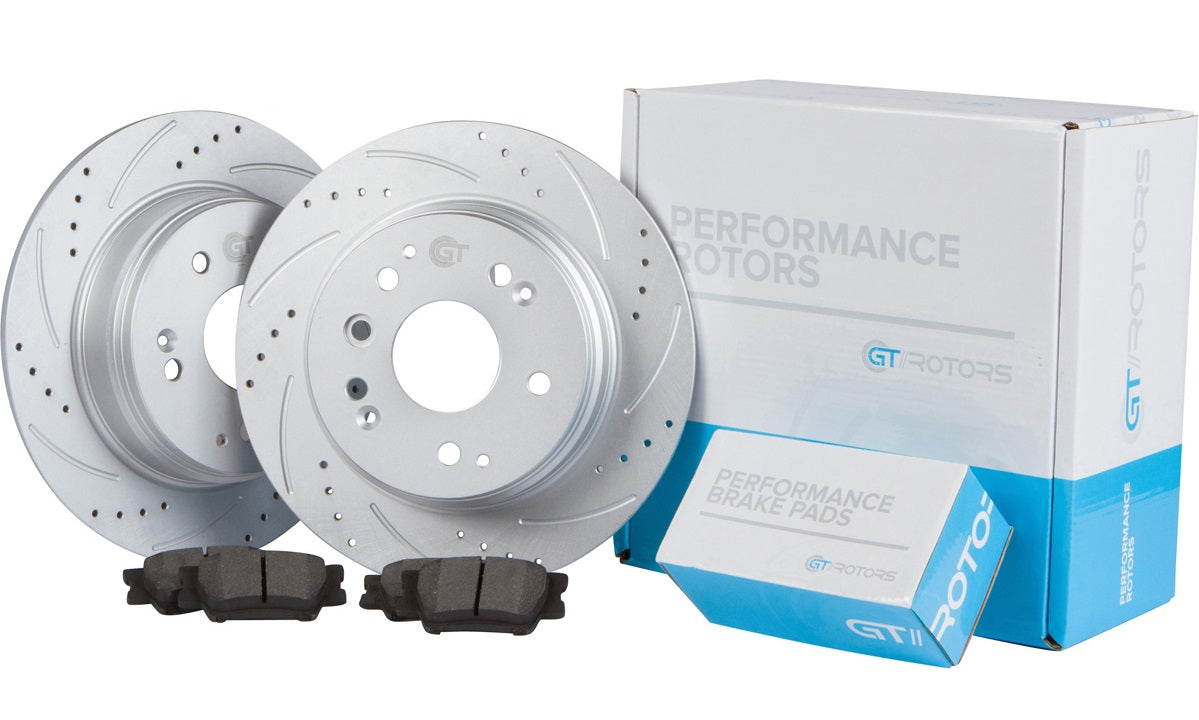 Ford Mustang GT 2005 - 2010 Disc Brake Rotors & Ceramic Brake Pads
