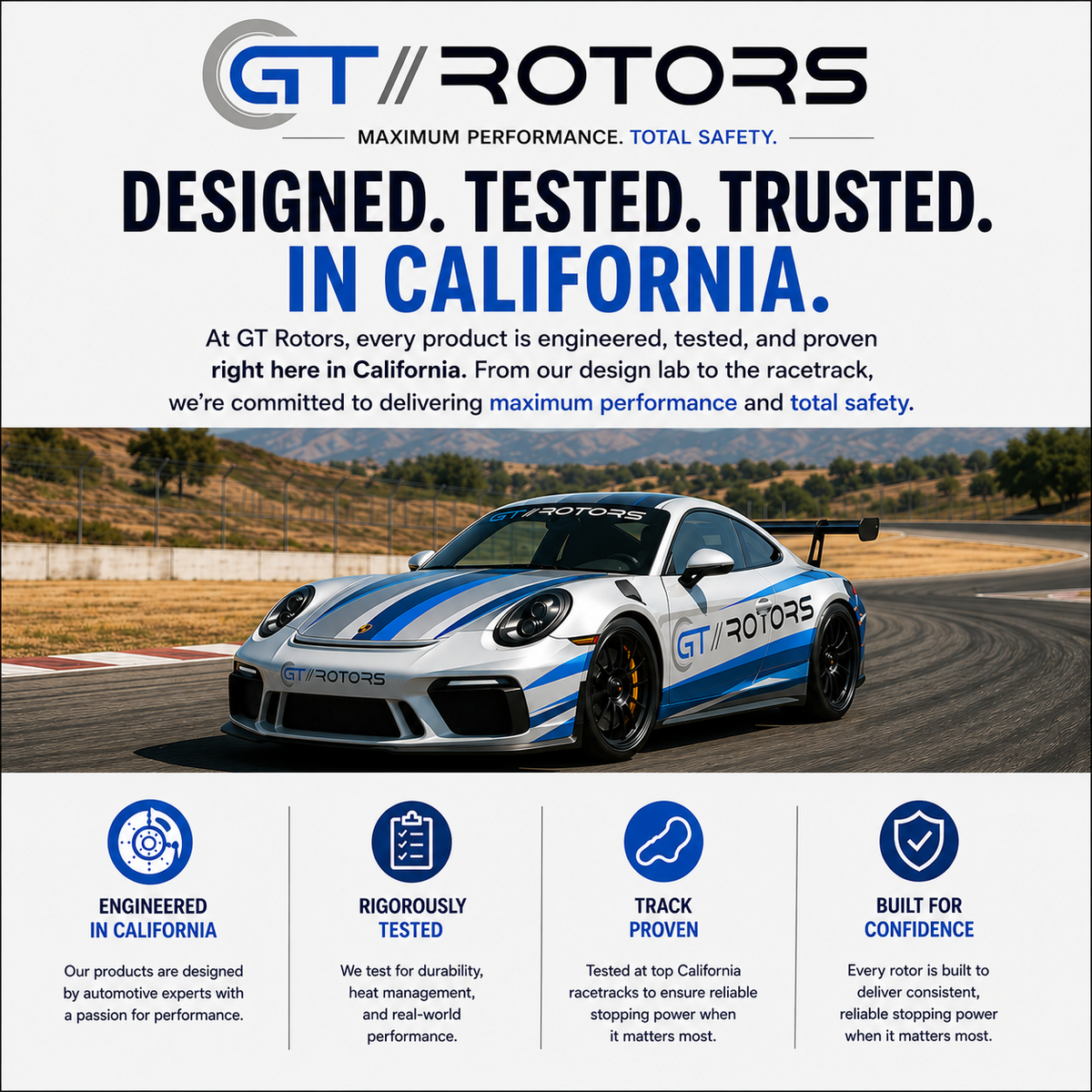 Kia Seltos 2020-2024 front brake rotors and ceramic brake pads