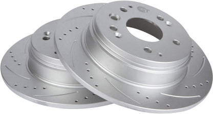 Toyota Matrix 1.8L 2009 - 2014 Disc Brake Rotors & Ceramic Brake Pads - OEM Replacement Set