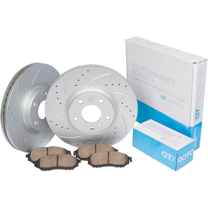 BMW 328i 2008 - 2012 E90 E92 Brake Rotors & Ceramic Brake Pads - OEM Replacement Set